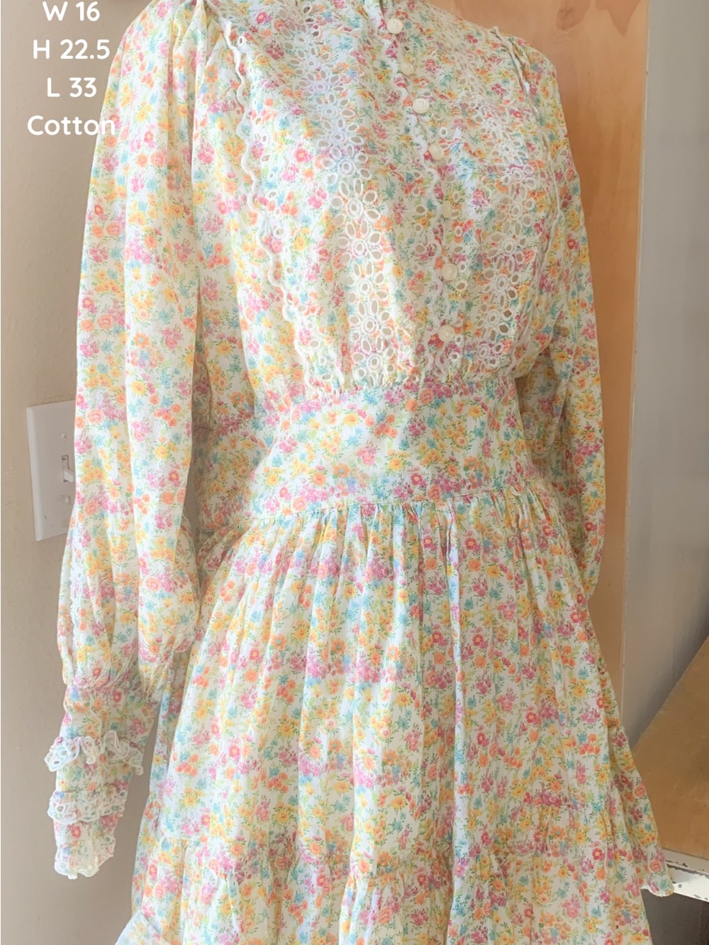 Timo Weiland Pastel Floral Mini Dress - Yellow, Pink, Blue